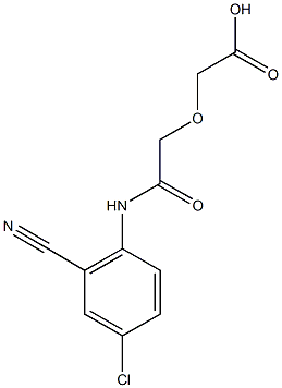 [2-(4-chloro-2-cyanoanilino)-2-oxoethoxy]acetic acid Structure