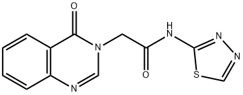 2-(4-oxo-3(4H)-quinazolinyl)-N-(1,3,4-thiadiazol-2-yl)acetamide Structure