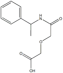 {2-oxo-2-[(1-phenylethyl)amino]ethoxy}acetic acid 구조식 이미지