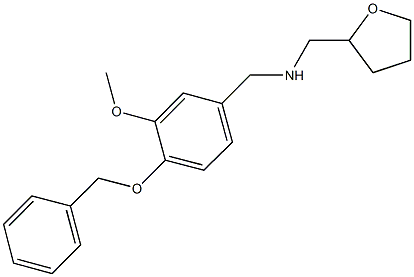 N-[4-(benzyloxy)-3-methoxybenzyl]-N-(tetrahydro-2-furanylmethyl)amine Structure
