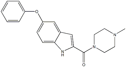 2-[(4-methyl-1-piperazinyl)carbonyl]-1H-indol-5-yl phenyl ether Structure