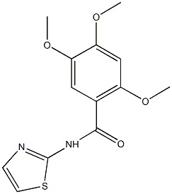 2,4,5-trimethoxy-N-(1,3-thiazol-2-yl)benzamide Structure