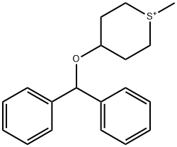 4-(benzhydryloxy)-1-methyltetrahydro-2H-thiopyranium 구조식 이미지