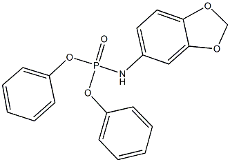 diphenyl 1,3-benzodioxol-5-ylamidophosphate 구조식 이미지