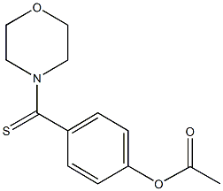 4-(4-morpholinylcarbothioyl)phenyl acetate Structure