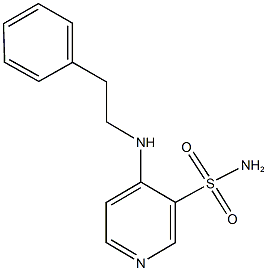 4-[(2-phenylethyl)amino]-3-pyridinesulfonamide 구조식 이미지