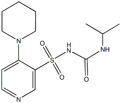 3-({[(isopropylamino)carbonyl]amino}sulfonyl)-4-(1-piperidinyl)pyridine 구조식 이미지