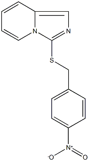 3-({4-nitrobenzyl}sulfanyl)imidazo[1,5-a]pyridine 구조식 이미지