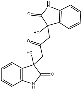 3-hydroxy-3-[3-(3-hydroxy-2-oxo-2,3-dihydro-1H-indol-3-yl)-2-oxopropyl]-1,3-dihydro-2H-indol-2-one 구조식 이미지