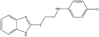 N-[2-(1H-benzimidazol-2-ylsulfanyl)ethyl]-4-chloroaniline 구조식 이미지