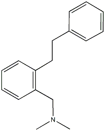 N,N-dimethyl-N-[2-(2-phenylethyl)benzyl]amine Structure