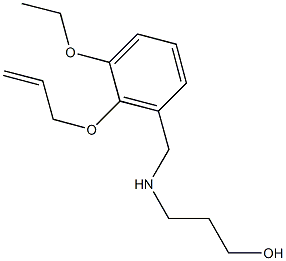 3-{[2-(allyloxy)-3-ethoxybenzyl]amino}-1-propanol 구조식 이미지