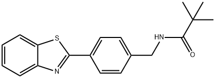 N-[4-(1,3-benzothiazol-2-yl)benzyl]-2,2-dimethylpropanamide Structure