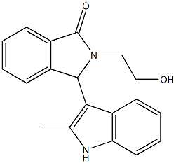 2-(2-hydroxyethyl)-3-(2-methyl-1H-indol-3-yl)-1-isoindolinone Structure