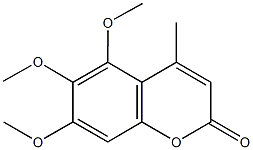 5,6,7-trimethoxy-4-methyl-2H-chromen-2-one Structure