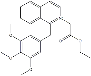 2-(2-ethoxy-2-oxoethyl)-1-(3,4,5-trimethoxybenzyl)isoquinolinium Structure