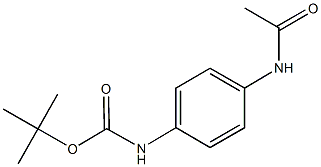 tert-butyl 4-(acetylamino)phenylcarbamate 구조식 이미지