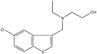 2-[[(5-chloro-1-benzothien-3-yl)methyl](ethyl)amino]ethanol Structure