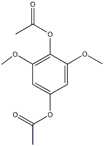 4-(acetyloxy)-2,6-dimethoxyphenyl acetate Structure