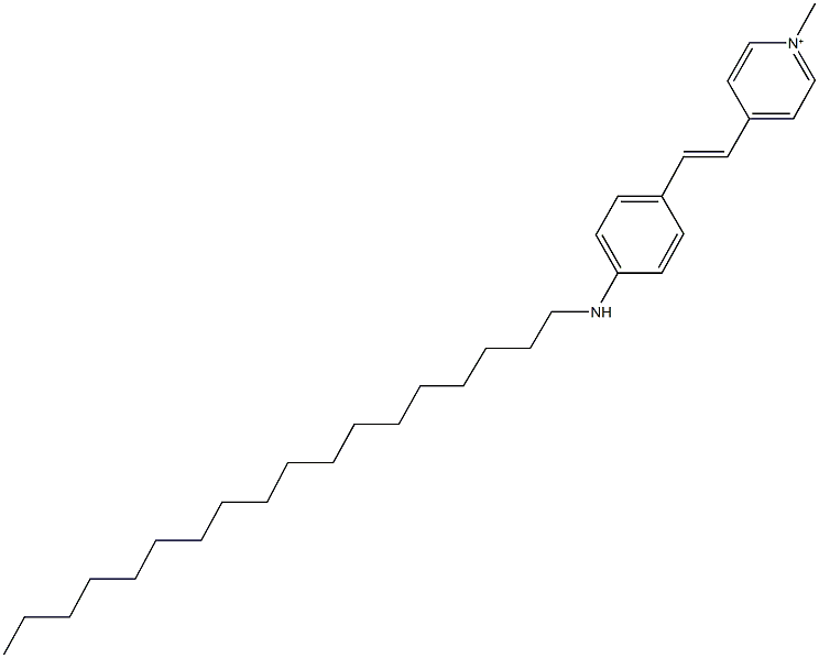 1-methyl-4-{2-[4-(octadecylamino)phenyl]vinyl}pyridinium 구조식 이미지