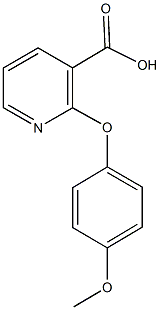 2-(4-methoxyphenoxy)nicotinic acid 구조식 이미지