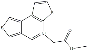 5-(2-methoxy-2-oxoethyl)dithieno[2,3-b:3,4-d]pyridin-5-ium 구조식 이미지