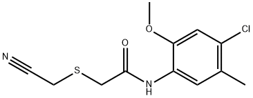 N-(4-chloro-2-methoxy-5-methylphenyl)-2-[(cyanomethyl)sulfanyl]acetamide 구조식 이미지