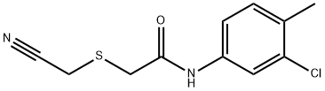 N-(3-chloro-4-methylphenyl)-2-[(cyanomethyl)sulfanyl]acetamide 구조식 이미지