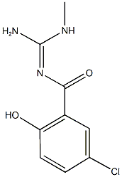 N''-(5-chloro-2-hydroxybenzoyl)-N-methylguanidine 구조식 이미지