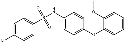 4-chloro-N-[4-(2-methoxyphenoxy)phenyl]benzenesulfonamide 구조식 이미지