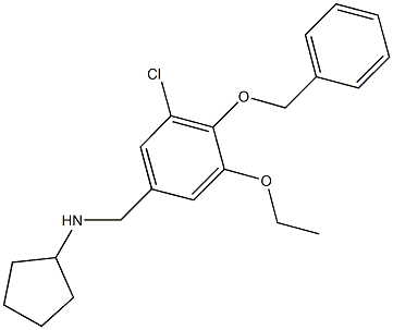 N-[4-(benzyloxy)-3-chloro-5-ethoxybenzyl]-N-cyclopentylamine 구조식 이미지