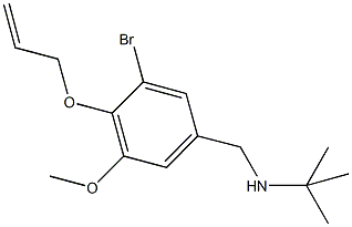 N-[4-(allyloxy)-3-bromo-5-methoxybenzyl]-N-(tert-butyl)amine 구조식 이미지