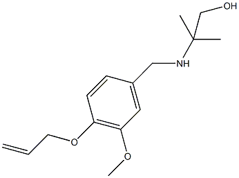 2-{[4-(allyloxy)-3-methoxybenzyl]amino}-2-methyl-1-propanol 구조식 이미지