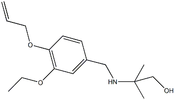 2-{[4-(allyloxy)-3-ethoxybenzyl]amino}-2-methyl-1-propanol 구조식 이미지