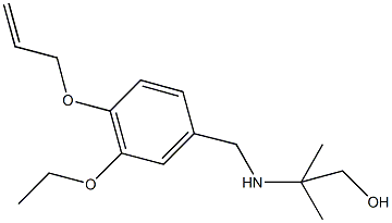 2-{[4-(allyloxy)-3-ethoxybenzyl]amino}-2-methyl-1-propanol Structure