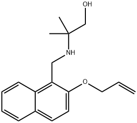2-({[2-(allyloxy)-1-naphthyl]methyl}amino)-2-methyl-1-propanol 구조식 이미지