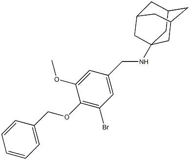 N-(1-adamantyl)-N-[4-(benzyloxy)-3-bromo-5-methoxybenzyl]amine 구조식 이미지