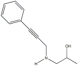 1-[(3-phenyl-2-propynyl)amino]-2-propanol 구조식 이미지