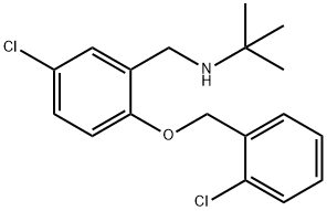 N-(tert-butyl)-N-{5-chloro-2-[(2-chlorobenzyl)oxy]benzyl}amine Structure