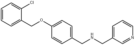 N-{4-[(2-chlorobenzyl)oxy]benzyl}-N-(3-pyridinylmethyl)amine 구조식 이미지