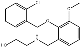 2-({2-[(2-chlorobenzyl)oxy]-3-methoxybenzyl}amino)ethanol 구조식 이미지