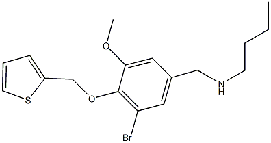 N-[3-bromo-5-methoxy-4-(2-thienylmethoxy)benzyl]-N-butylamine 구조식 이미지