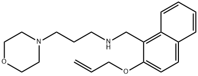 N-{[2-(allyloxy)-1-naphthyl]methyl}-N-[3-(4-morpholinyl)propyl]amine 구조식 이미지