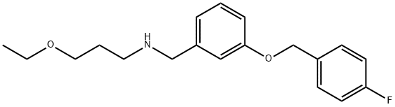 N-(3-ethoxypropyl)-N-{3-[(4-fluorobenzyl)oxy]benzyl}amine 구조식 이미지