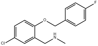 N-{5-chloro-2-[(4-fluorobenzyl)oxy]benzyl}-N-methylamine Structure