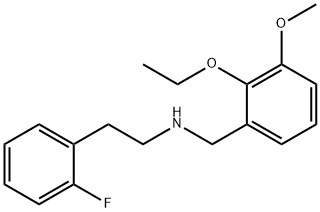 N-(2-ethoxy-3-methoxybenzyl)-N-[2-(2-fluorophenyl)ethyl]amine 구조식 이미지