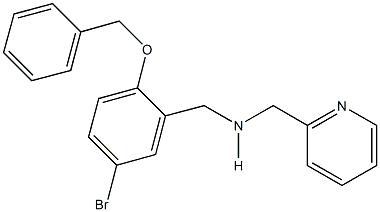 N-[2-(benzyloxy)-5-bromobenzyl]-N-(2-pyridinylmethyl)amine 구조식 이미지