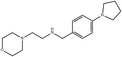 2-(4-morpholinyl)-N-[4-(1-pyrrolidinyl)benzyl]ethanamine 구조식 이미지