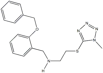 N-[2-(benzyloxy)benzyl]-N-{2-[(1-methyl-1H-tetraazol-5-yl)sulfanyl]ethyl}amine Structure