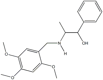 1-phenyl-2-[(2,4,5-trimethoxybenzyl)amino]-1-propanol Structure